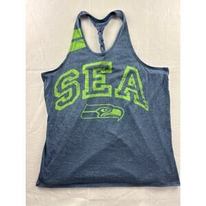 XL Team Apparel Seattle Seahawks grey/blue and green braided razorback